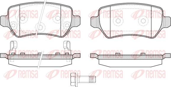 Remsa 0957.22 - Set placute frana,frana disc parts5.com