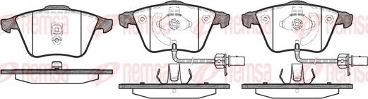 Remsa 0964.02 - Σετ τακάκια, δισκόφρενα parts5.com