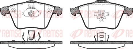 Remsa 0964.20 - Fékbetétkészlet, tárcsafék parts5.com