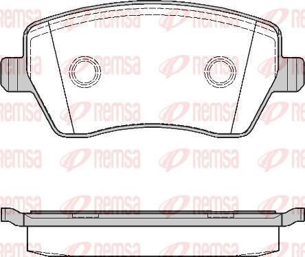 Remsa 0987.00 - Set placute frana,frana disc parts5.com