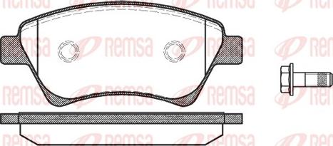 Remsa 0976.00 - Fren balata seti, diskli fren parts5.com