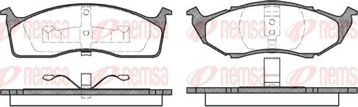 Remsa 0447.00 - Set placute frana,frana disc parts5.com