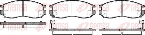 Remsa 0460.02 - Set placute frana,frana disc parts5.com