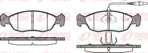 Remsa 0461.02 - Set placute frana,frana disc parts5.com