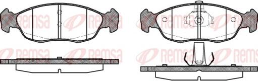 Remsa 0461.10 - Fékbetétkészlet, tárcsafék parts5.com