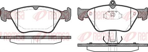 Remsa 0468.00 - Σετ τακάκια, δισκόφρενα parts5.com