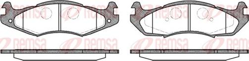 Remsa 0463.00 - Set placute frana,frana disc parts5.com