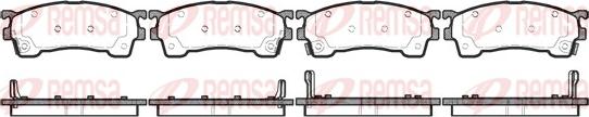 Remsa 0415.04 - Komplet zavornih oblog, ploscne (kolutne) zavore parts5.com