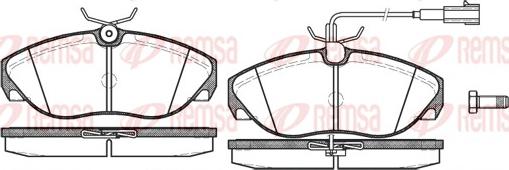 Remsa 0486.11 - Тормозные колодки, дисковые, комплект parts5.com