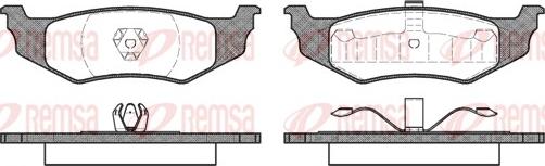 Remsa 0482.00 - Set placute frana,frana disc parts5.com