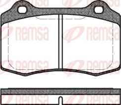 Remsa 0434.30 - Bremsbelagsatz, Scheibenbremse parts5.com