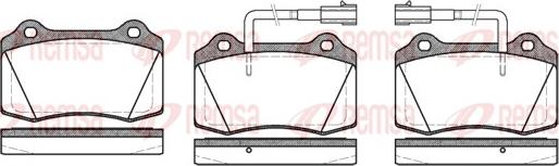 Remsa 0434.32 - Set placute frana,frana disc parts5.com