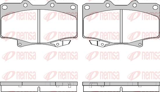 Remsa 0429.04 - Set placute frana,frana disc parts5.com