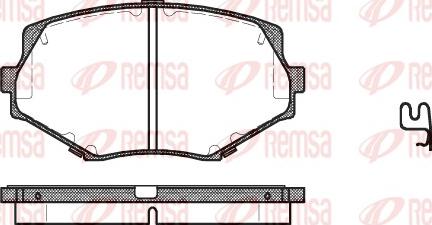 Remsa 0478.02 - Juego de pastillas de freno parts5.com