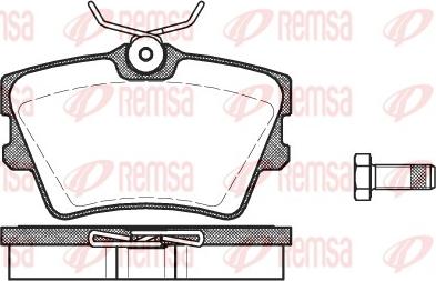 Remsa 0591.00 - Brake Pad Set, disc brake parts5.com