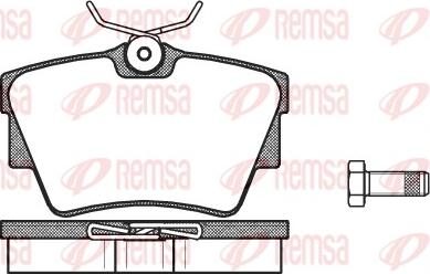 Remsa 0591.30 - Komplet pločica, disk-kočnica parts5.com