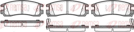 Remsa 0566.22 - Set placute frana,frana disc parts5.com