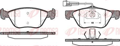 Remsa 0589.02 - Set placute frana,frana disc parts5.com