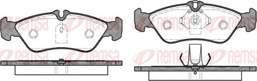 Remsa 0580.00 - Komplet zavornih oblog, ploscne (kolutne) zavore parts5.com