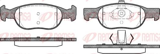 Remsa 0588.20 - Set placute frana,frana disc parts5.com