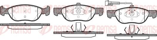 Remsa 0587.11 - Brake Pad Set, disc brake parts5.com