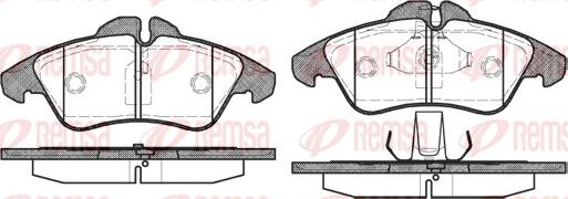 Remsa 0578.00 - Set placute frana,frana disc parts5.com