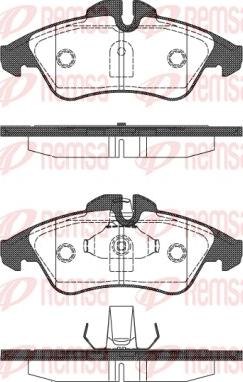 Remsa 0578.10 - Set placute frana,frana disc parts5.com