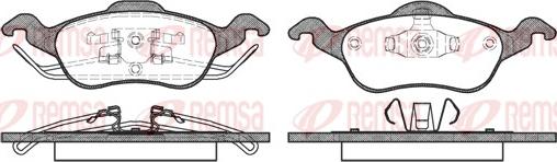 Remsa 0691.00 - Brake Pad Set, disc brake parts5.com