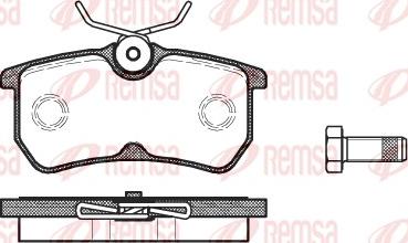 Remsa 0693.00 - Komplet kočnih obloga, disk kočnica parts5.com