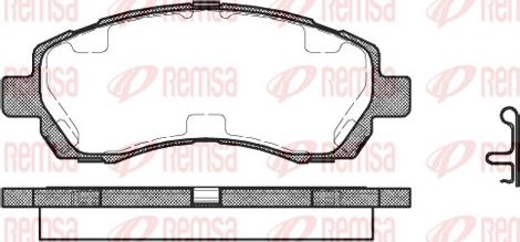 Remsa 0647.02 - Set placute frana,frana disc parts5.com