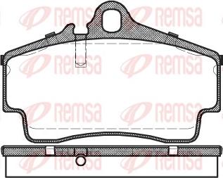 Remsa 0654.00 - Brake Pad Set, disc brake parts5.com