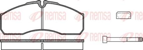 Remsa 0651.86 - Set placute frana,frana disc parts5.com