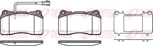 Remsa 0666.51 - Set placute frana,frana disc parts5.com