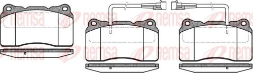 Remsa 0666.02 - Zestaw klocków hamulcowych, hamulce tarczowe parts5.com