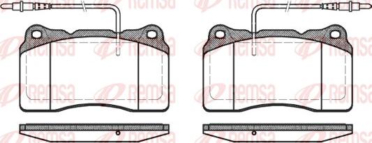 Remsa 0666.14 - Brake Pad Set, disc brake parts5.com