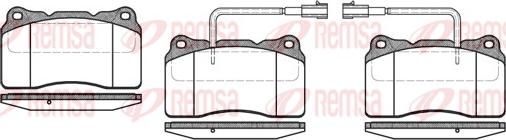 Remsa 0666.22 - Zestaw klocków hamulcowych, hamulce tarczowe parts5.com