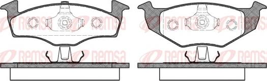 Remsa 0609.00 - Komplet pločica, disk-kočnica parts5.com