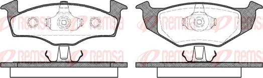 Remsa 0609.10 - Set placute frana,frana disc parts5.com