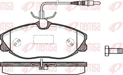 Remsa 0604.04 - Brake Pad Set, disc brake parts5.com