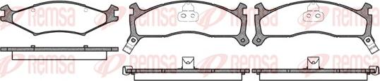 Remsa 0600.02 - Set placute frana,frana disc parts5.com