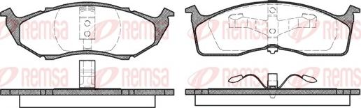 Remsa 0610.00 - Set placute frana,frana disc parts5.com