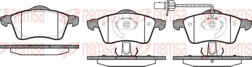 Remsa 0618.01 - Set placute frana,frana disc parts5.com