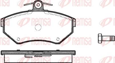 Remsa 0631.10 - Brake Pad Set, disc brake parts5.com