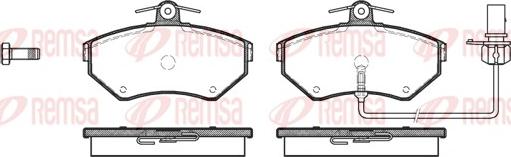 Remsa 0631.12 - Kit de plaquettes de frein, frein à disque parts5.com