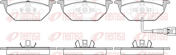 Remsa 0633.41 - Fékbetétkészlet, tárcsafék parts5.com