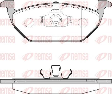 Remsa 0633.00 - Piduriklotsi komplekt,ketaspidur parts5.com