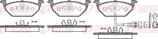 Remsa 0633.21 - Fékbetétkészlet, tárcsafék parts5.com