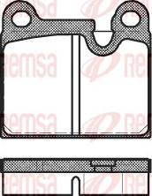 Remsa 0006.80 - Set placute frana,frana disc parts5.com