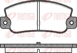 Remsa 0025.30 - Komplet zavornih oblog, ploscne (kolutne) zavore parts5.com