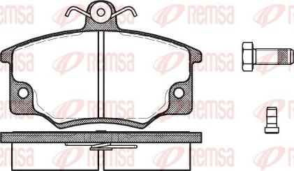 Remsa 0146.04 - Sada brzdových destiček, kotoučová brzda parts5.com